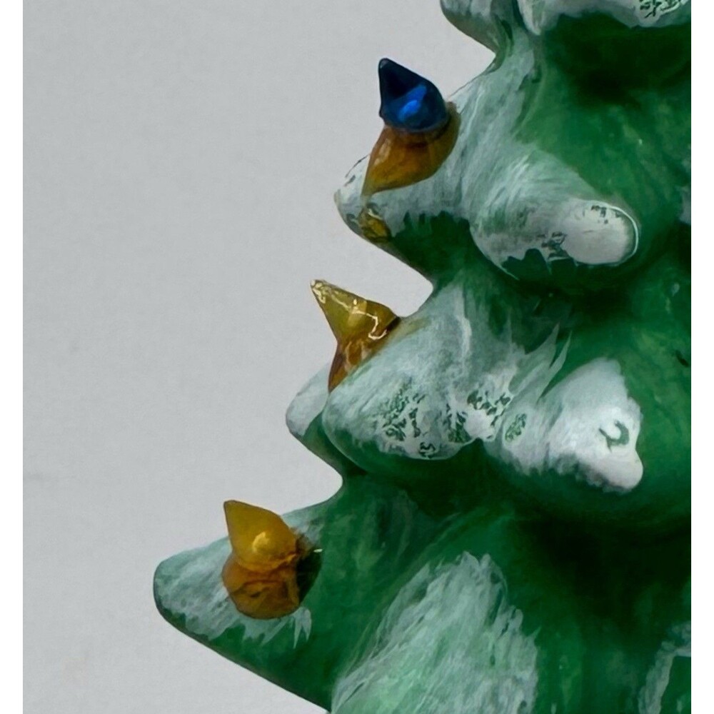 Lemax Hand Painted Porcelain Ceramic Christmas Tree Village Square - Picture 6 of 7